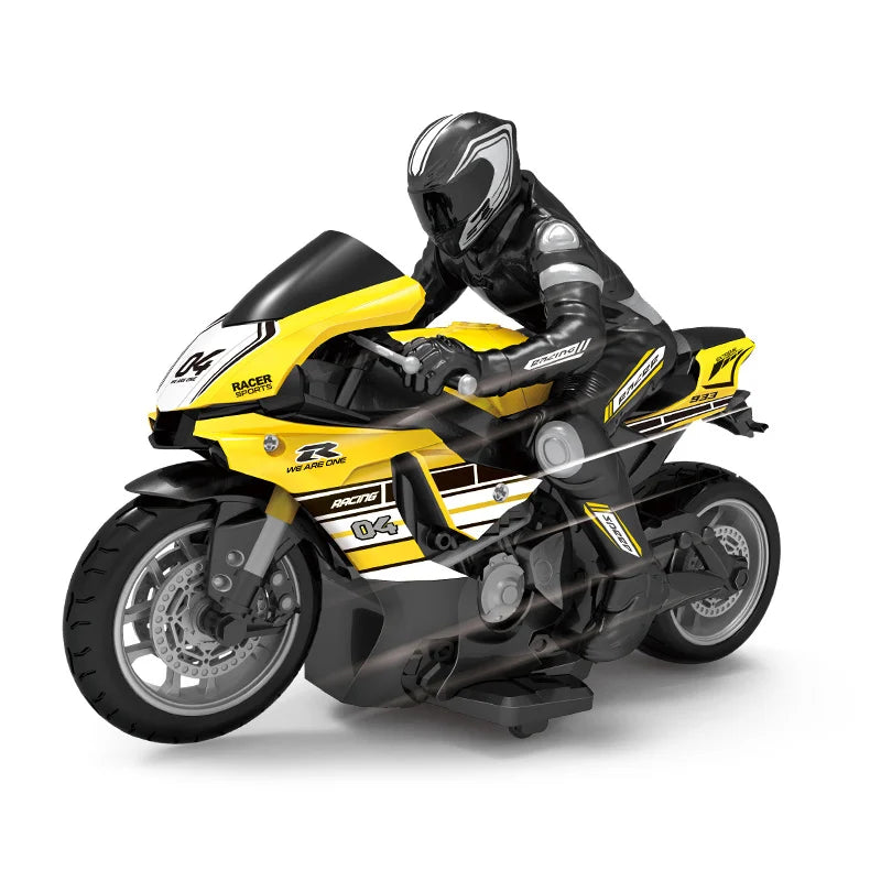 Rc Motorcycle 1: 10 2.4G 4Ch Electric Drift Motorcycle for Children Remote Control Car Electric Model Toys for Boys Kids Gift