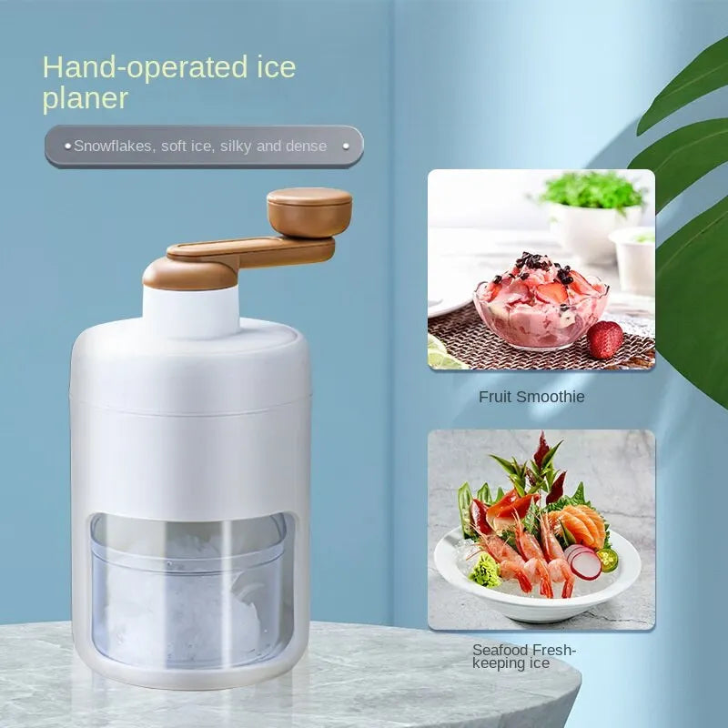 Shaved Ice Machine Home Small Manual Ice Crusher Hand-shake Ice Sand Hail Ice Ice Breaker To Make Continuous Sand Ice