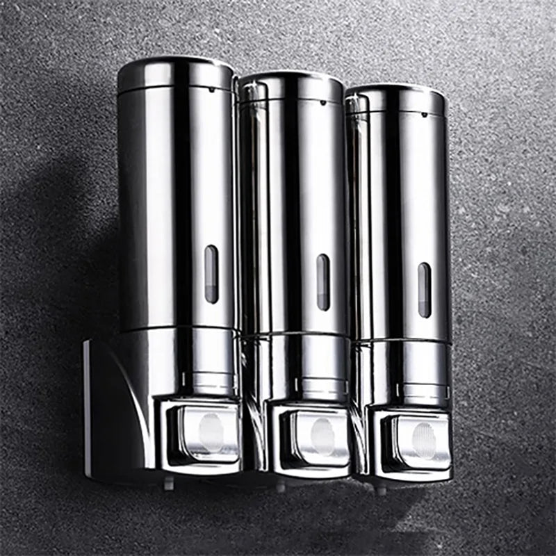 Soap Dispensers Shampoo Shower Dispenser Wall Mount stainless steel Hand Soap Dispenser for Bathroom Kitchen