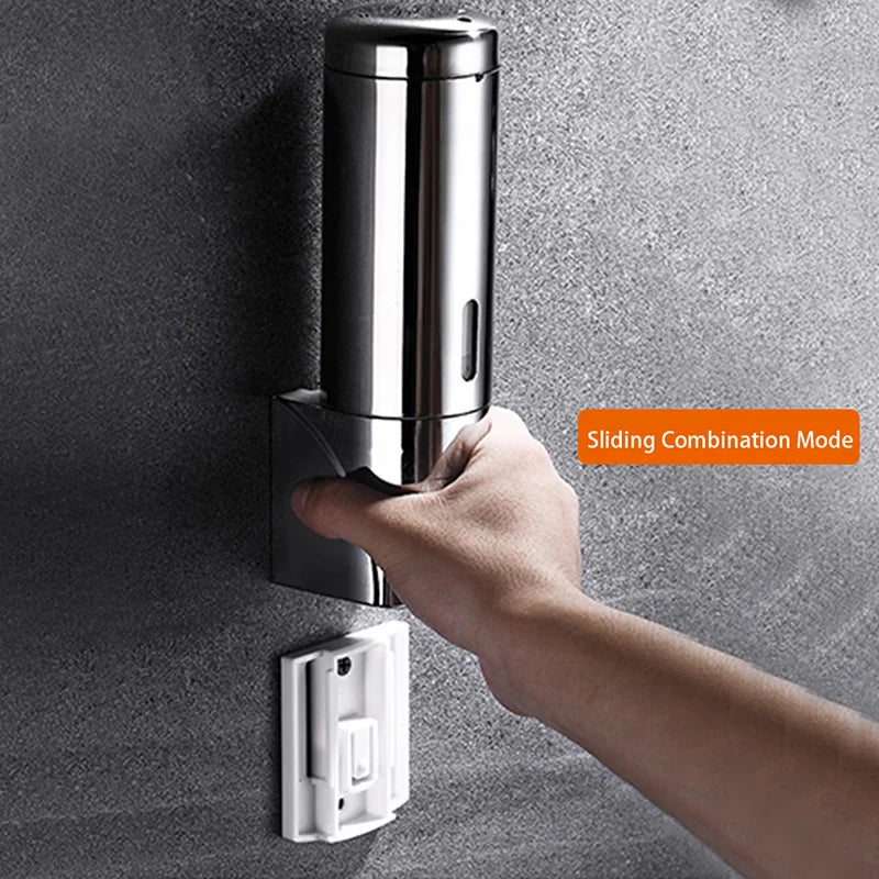 Soap Dispensers Shampoo Shower Dispenser Wall Mount stainless steel Hand Soap Dispenser for Bathroom Kitchen