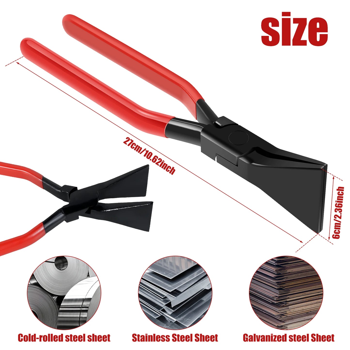 Straight/45°/90° Manual Sealing Machine Metal Bending Flat Pliers Metal Steel Plate Bending Machine 3 Sizes Plate Hand Tools