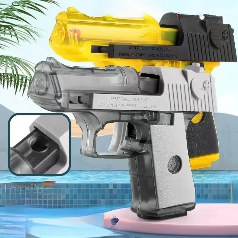 Summer Water Gun non Electric Pistol High-pressure Full Automatic Shooting Water Beach Toy Gun For kid Children Boys Girls Adult