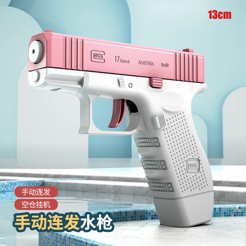 Summer Water Gun non Electric Pistol High-pressure Full Automatic Shooting Water Beach Toy Gun For kid Children Boys Girls Adult