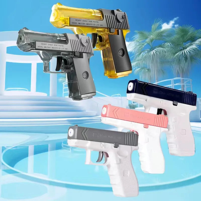 Summer Water Gun non Electric Pistol High-pressure Full Automatic Shooting Water Beach Toy Gun For kid Children Boys Girls Adult