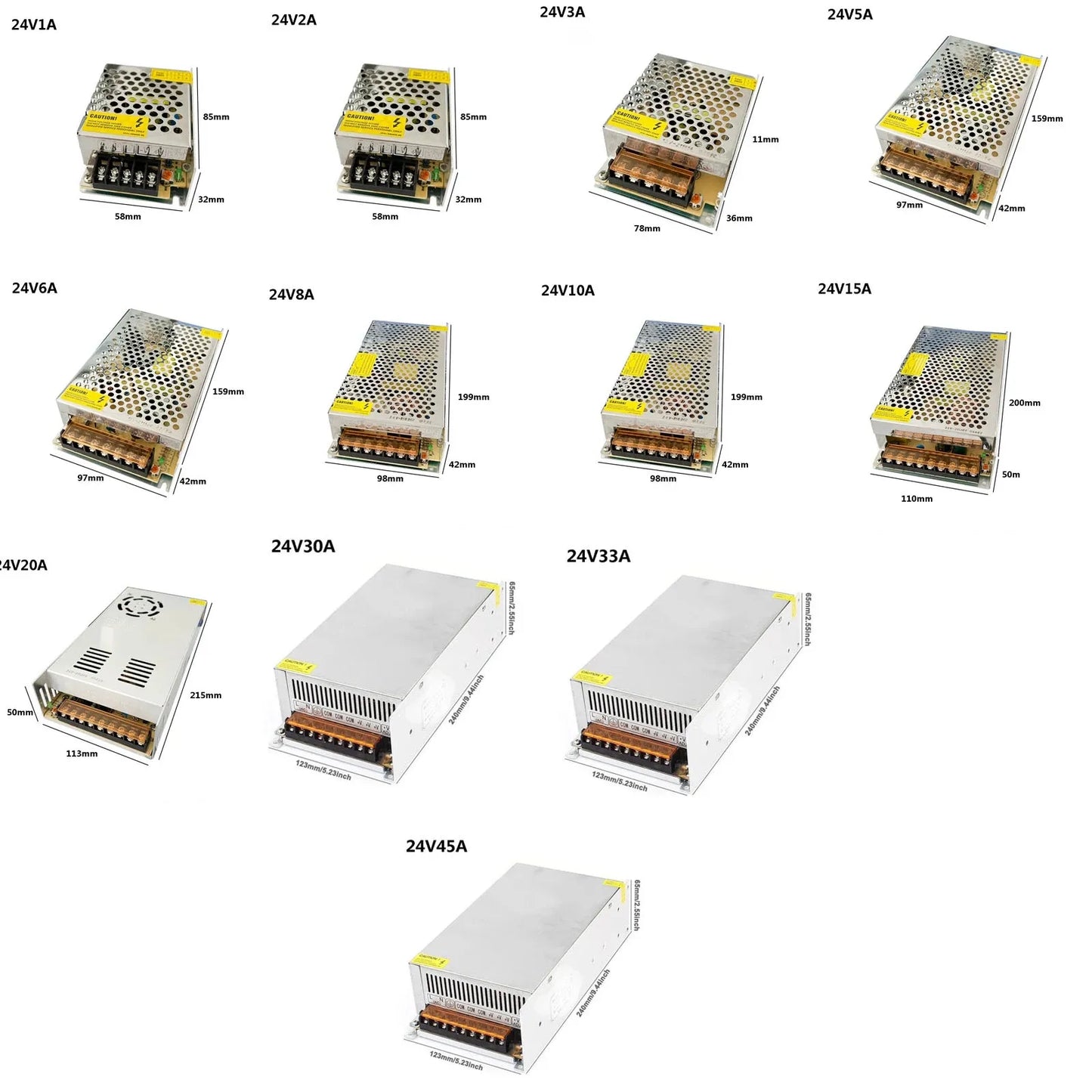 Switching Power Supply Light Transformer AC110V 220V To DC 5V 12V 15V 24V 36V 48V Power Supply Source Adapter For Led Strip CCTV