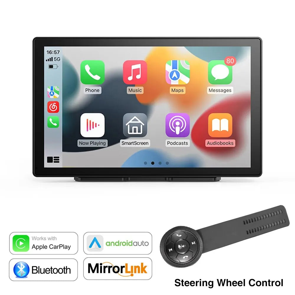 Universal 9 Inch Car Radio Multimedia Video Player Wireless CarPlay Android Auto For VW Nissan Toyota Car Audio Touch Screen