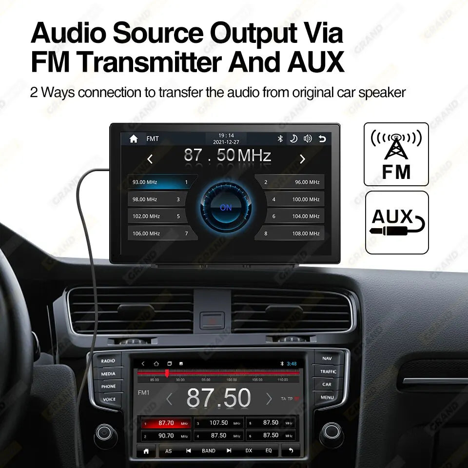 Universal 9 Inch Car Radio Multimedia Video Player Wireless CarPlay Android Auto For VW Nissan Toyota Car Audio Touch Screen