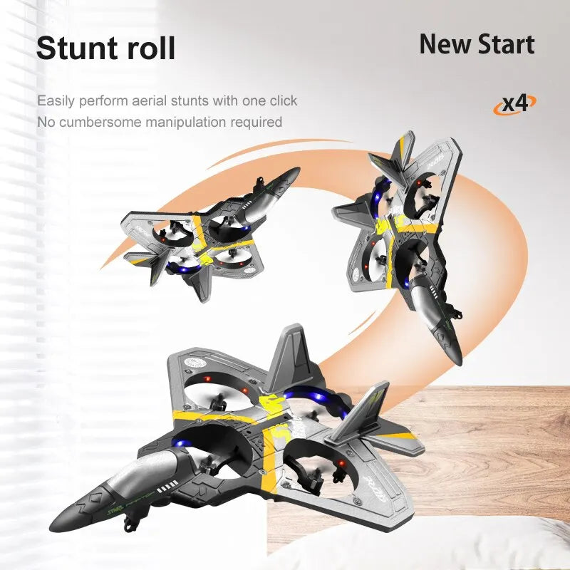 V17 RC Remote Control Airplane 2.4G Remote Control Fighter Hobby Plane Glider Airplane EPP Foam Toys RC Drone Kids Gift