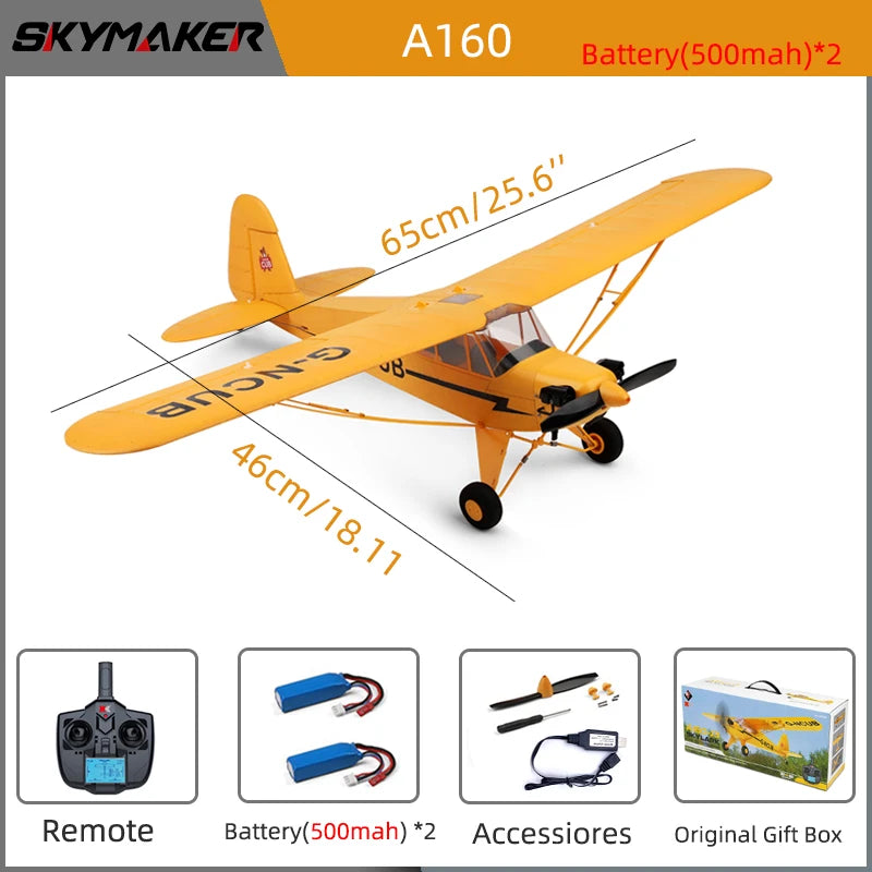 WLtoys A160 RC Airplane 2.4G 5CH Remote Control Gliding Electric 1406 Brushless Motor EPP 3D/6G Model RC plane Outdoor Toy Gifts