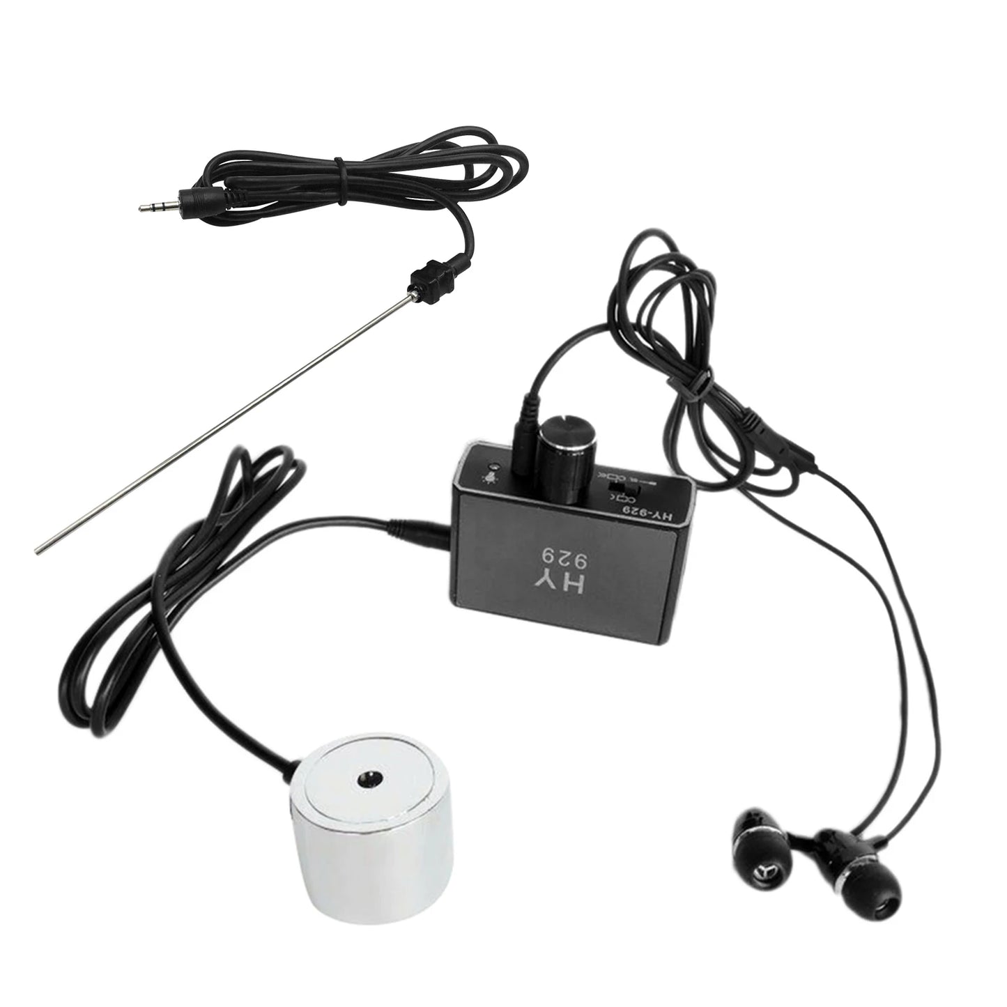 Water Pipe Leak Detector Sensor Tube Leakage Monitor Tester Kit with Dual Probes Earphone Water Pipeline Locator Security Kit