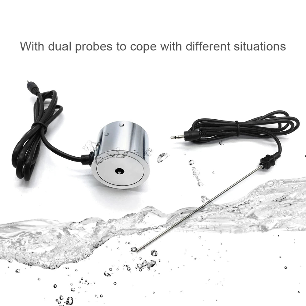Water Pipe Leak Detector Sensor Tube Leakage Monitor Tester Kit with Dual Probes Earphone Water Pipeline Locator Security Kit