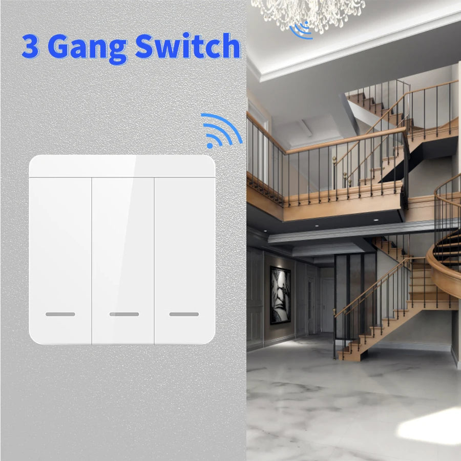 WiFi Light Switch Tuya Smart Home Smart Life RF433Mhz Wireless APP Voice Control Smart Home Work With Google Home Alexa Alice