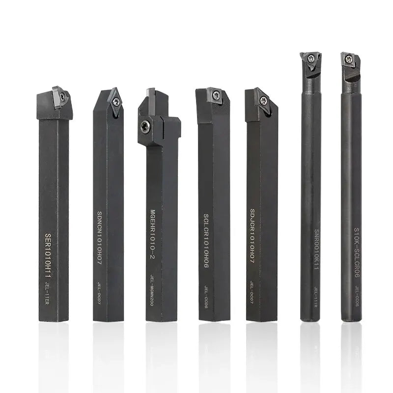 XCAN Lathe Tools 14/15pcs Carbide Inserts Holder SCLCR06 with Wrenches for Lathe Turning Tools CNC Cutting Tools