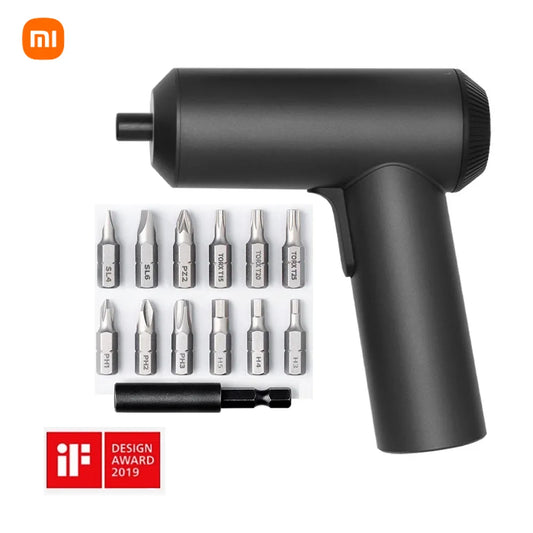 Xiaomi Mijia Electric Screwdriver 3.6V 2000mAh 5N.M Torque Electric Screwdriver Household With 12Pcs S2 Screw Bits Mi Home Tools